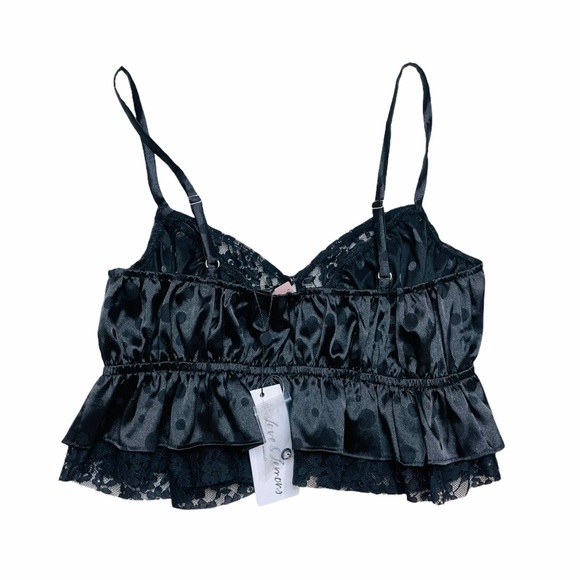 For Love & Lemon’s Fleur Jacquard Crop Top - Picture 3 of 5